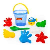 Набор игрушек. Ведро, лопата №6, формочки 7 шт, лейка