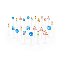 Набор дорожных знако, 24 предмета, в пакете