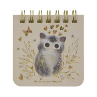 "POCKET JOURNAL" 70 Х 70 ММ, 60 Л, НА ГРЕБНЕ "LOVE ME"