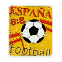 Тетрадь А5  80л кл. гребень Альт "Футбол. Чемпионы"