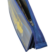 Папка д/ труда А4 (335*240*85) 2отд. молния сверху, пластик/ламинат "Золотая дорога"