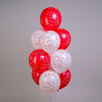 Шар с рисунком 12" Сердца! 30 см 25 шт. в уп.
