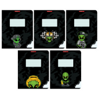 Тетрадь А5 18л кл. Полиграф Принт "Гуманоид" УФ лак, белизна 100%