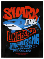 Записная книжка мальчика А5 80л. 7БЦ "Акула атакует" глянц.лам.