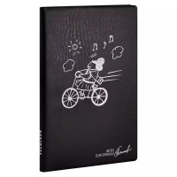 Записная книжка А6+ ПВХ, мягк.пер.,  64л. "С ветерком" лин., тисн.фольгой