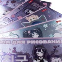 Альбом А4 20л скоба "Неко-Тян аниме"  пл. 100 гр/м