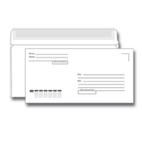 Конверт 110*220мм отр.лента, куда-кому