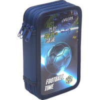 Пенал 3 отд. (205*120*40) молния, картон с конгревным тиснением Football Time, на 50пр.