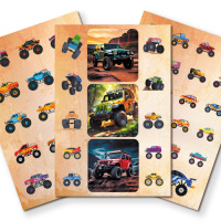 Альбом наклеек А6 6 лист. "100 наклеек. Бигфут"