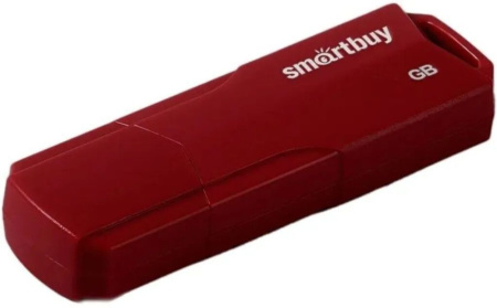 Флеш-драйв  64 GB USB 2.0 Smartbuy CLUE Burgundy