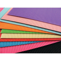 Картон цв. гофро. А4 5цв 5лист.