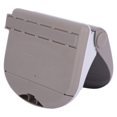 Дырокол Deli PRO  25 лист., металл, ассорти с линейкой