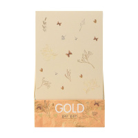 Ручка гелевая BV  0,8мм "UniWrite. Котики делают нас счастливыми" золотая