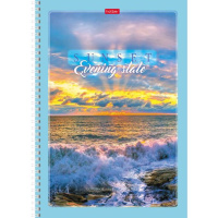 Тетрадь А4  80л кл. спираль "Закаты" многоуров.перфорация