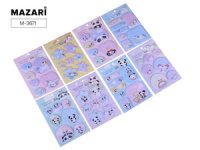 Набор бумаги с липким краем 6 фигурных блоков (сердечки) по 18л