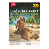 Конструктор 3D из картона "Корги" 117 дет.