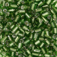 Бисер рубка "Zlatka" 10гр, 2.1мм, стекло, тм. зеленый