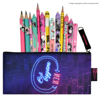 Пенал-косметичка (195*90) молния, микрофибра "Включи неон"