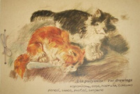 Альбом для эскизов А3 40л. "Котята" на картоне