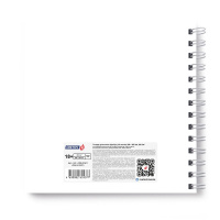 Скетчбук 205*205мм  30л., гребень, 200гр/м2 "Круче всех!" жестк.подл.