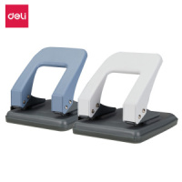 Дырокол Deli  35 лист., металл, ассорти, с линейкой