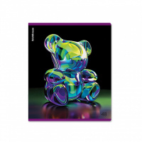 Тетрадь А5 48л кл. Erich Krause "Jelly Bear", металлизир.ламинация+твин-лак MIX-PACK