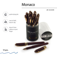 Ручка "Monaco. Коричневая" шарик., 0,5мм, синие чернила**