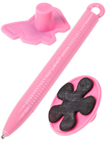 Доска магнитная для рисования 28*28см  (волшебный экран) черно-белая, счеты, штампы