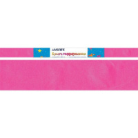 Бумага подел. 50*250 32 г/м рулон   креп ярко-розовая