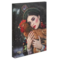 Ежедневник недат. А5 120л. кожзам, мягк.пер. "#Маргарита Карева. Золотой петушок" ляссе