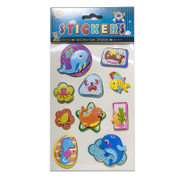 Набор наклеек объемные "Ассорти"20*13см Набор наклеек объемные "Ассорти"20*13см