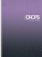 Тетрадь А4 7БЦ 120л кл. гребень Hatber "Drops" глянц.лам., многоуров.перф., 4 разделит.