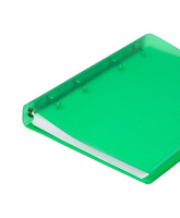 Папка на кольцах (без блока) А5 ДПС, зелёная, ПВХ, гибкая