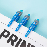 Ручка гелевая  Deli Arris автомат синяя, 0,5мм, рез.манжета