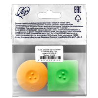 Ластик  Луч "Геометрия" ассорти, 2шт.уп.