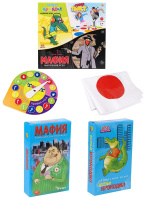 Игра настольная "Супер-твист + Крокодил + Мафия" 6+