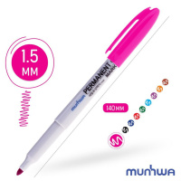 Маркер перманентный 1,5мм  розовый, пулевидный