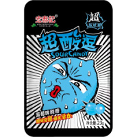 Леденцы супер кислые Sour Candy EXTRA SOUR 23 г. ,/уп.20 шт./, голубика