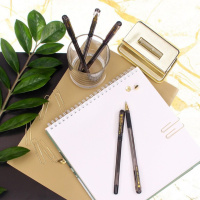 Ручка шар. MC GOLD с рез. 1,0мм чёрная