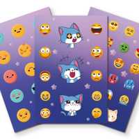 Альбом наклеек А6 6 лист. "100 наклеек. Кот и смайлы" Альбом наклеек А6 6 лист. "100 наклеек. Кот и смайлы"