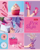 Тетрадь А5 48л кл. Hatber "Pink style" глянц.лам., 5 диз.в блоке, белизна 100%