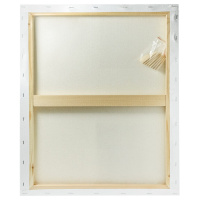 Холст на подрамнике 50*60см, хлопок 100%, мелкое зерно, 280гр/м, акрил, белый