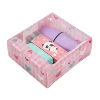 Набор подарочный BV "Sweet panda" ластик+точилка+текстовыделитель