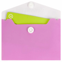 Конверт на кнопке  с рисунком 105*74мм, Надпись кот