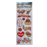 Набор наклеек объемные "Ассорти", 24*10см