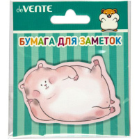 Бумага с липким краем  20л, фигурная Lying Animals, ассорти