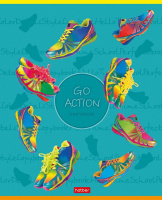 Тетрадь А5 48л ЛИН. Hatber "Go Action", белизна 98%