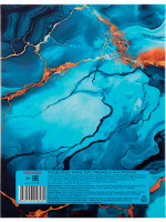 Тетрадь  А5 160л кл. на кольцах Проф-Пресс "Мрамор в синих оттенках" белизна 100%