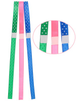 Закладки-ляссе самоклеящиеся А4 "Яркий горошек"