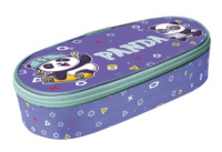 Пенал-косметичка с откид.крышкой (210*85*50) молния, ткань "Трио панда"